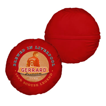 Liverpool Gerrard - Football Legends - Circle Cushion 14