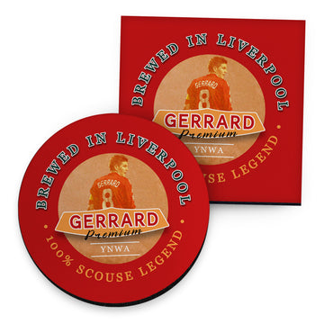 Liverpool Gerrard - Football Coaster - Square Or Circle