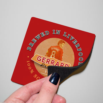 Liverpool Gerrard - Football Coaster - Square Or Circle