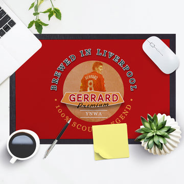 Liverpool Gerrard  - Football Legends - Door Mat -60cm X 40cm