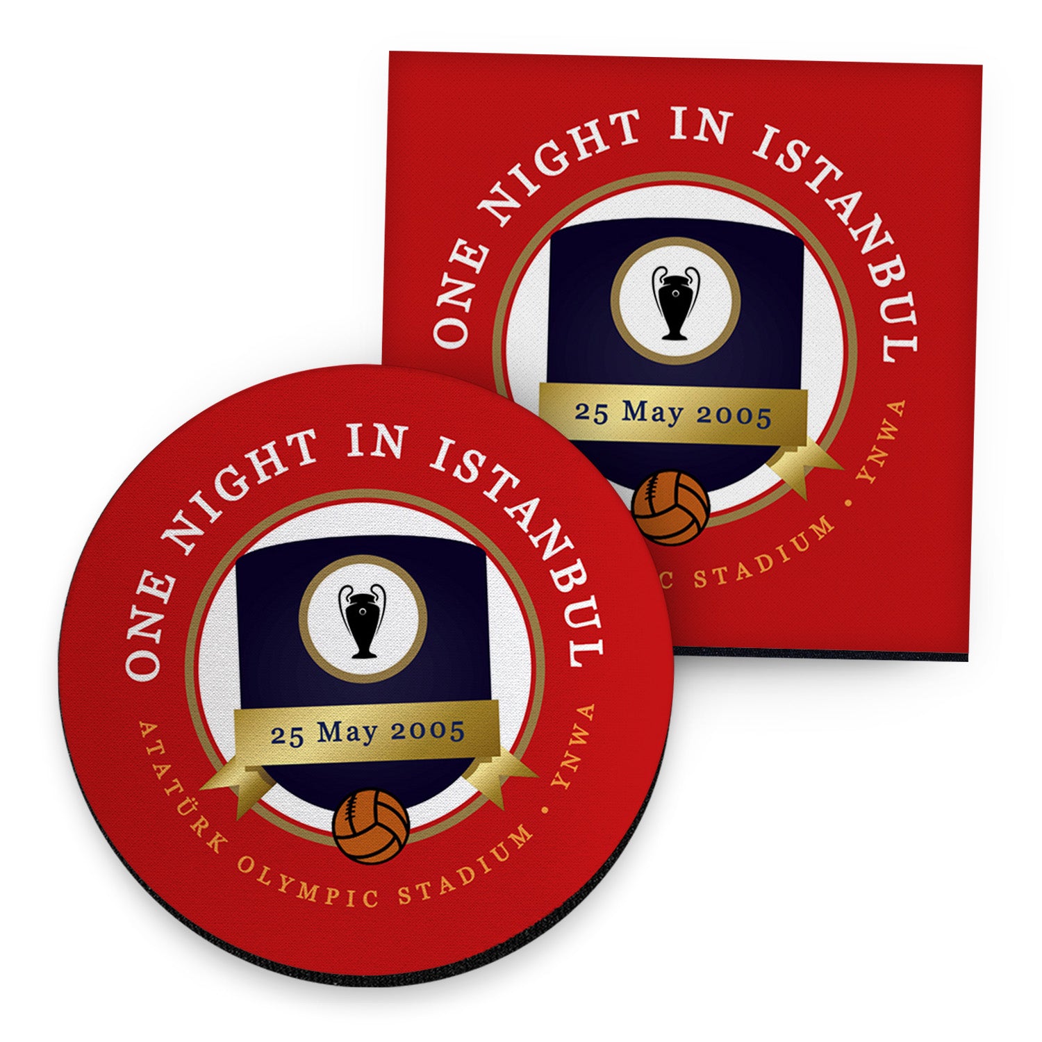 Liverpool Istanbul - Football Coaster - Square Or Circle