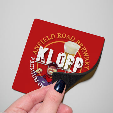 Liverpool Klopp - Football Coaster - Square Or Circle