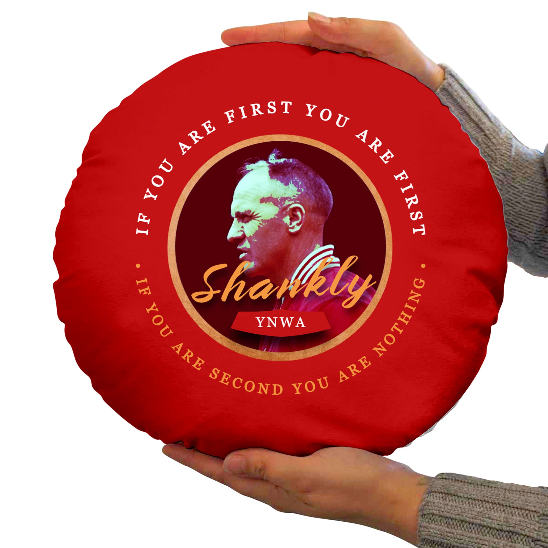 Liverpool Shankly - Football Legends - Circle Cushion 14"