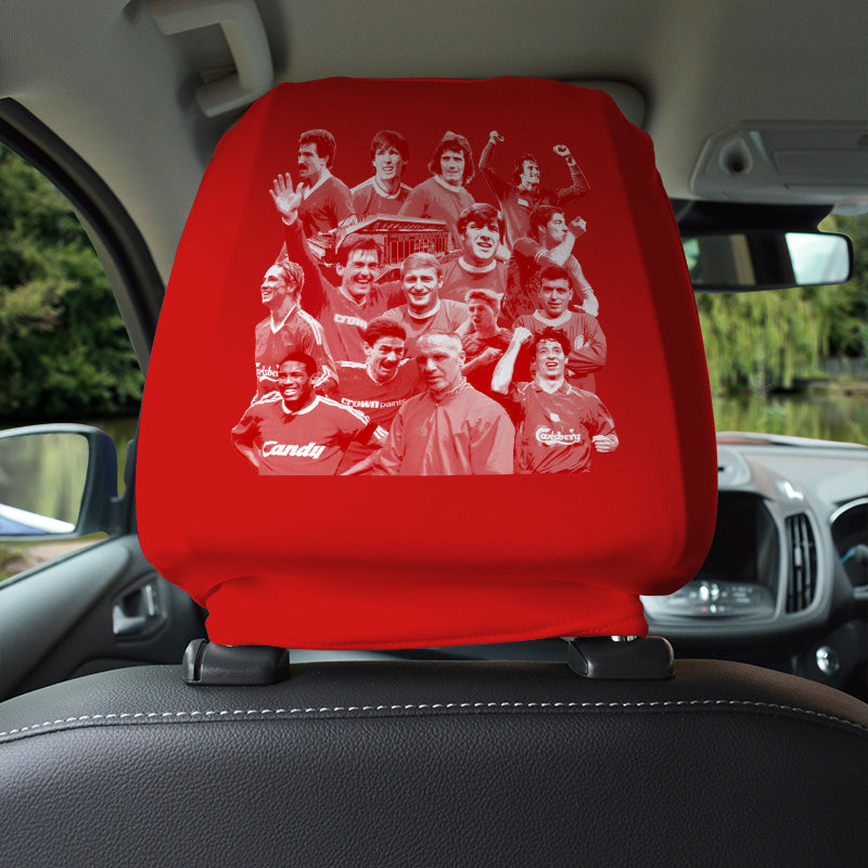 Liverpool Montage - Pack of 2 Car Seat Headrest Covers