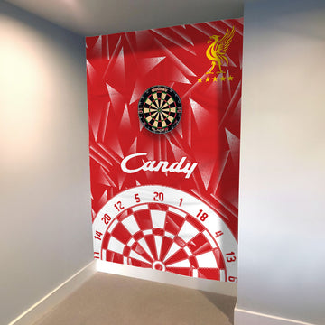 Liverpool Retro - 1989 Home - Personalised Darts Wall Banner - Two Sizes