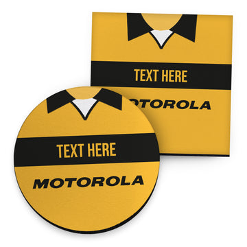 Livingston 2001 Home Shirt - Personalised Drink Coaster - Square Or Circle