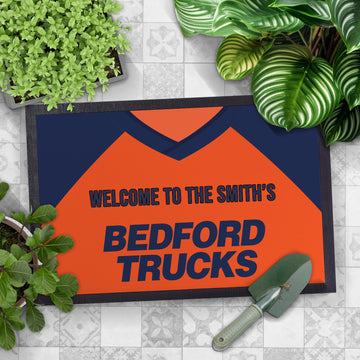 Luton - 1983 Away Shirt - Personalised Retro Door Mat - 60cm x 40cm