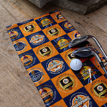 Luton - Football Legends - Retro Lightweight, Microfibre Golf Towel