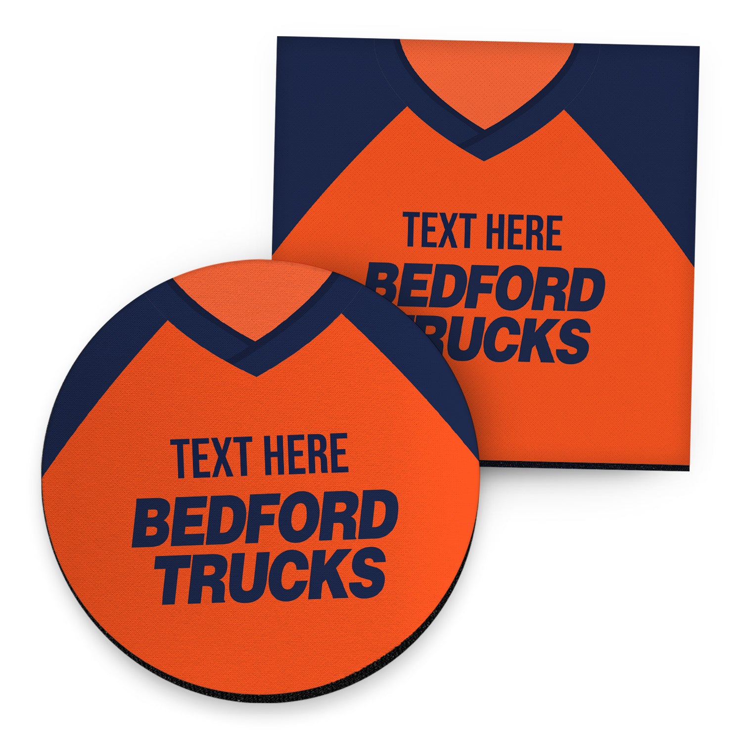 Luton 1983 Away Shirt - Personalised Drink Coaster - Square Or Circle