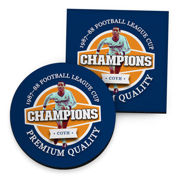 Luton League Cup - Football Coaster - Square Or Circle