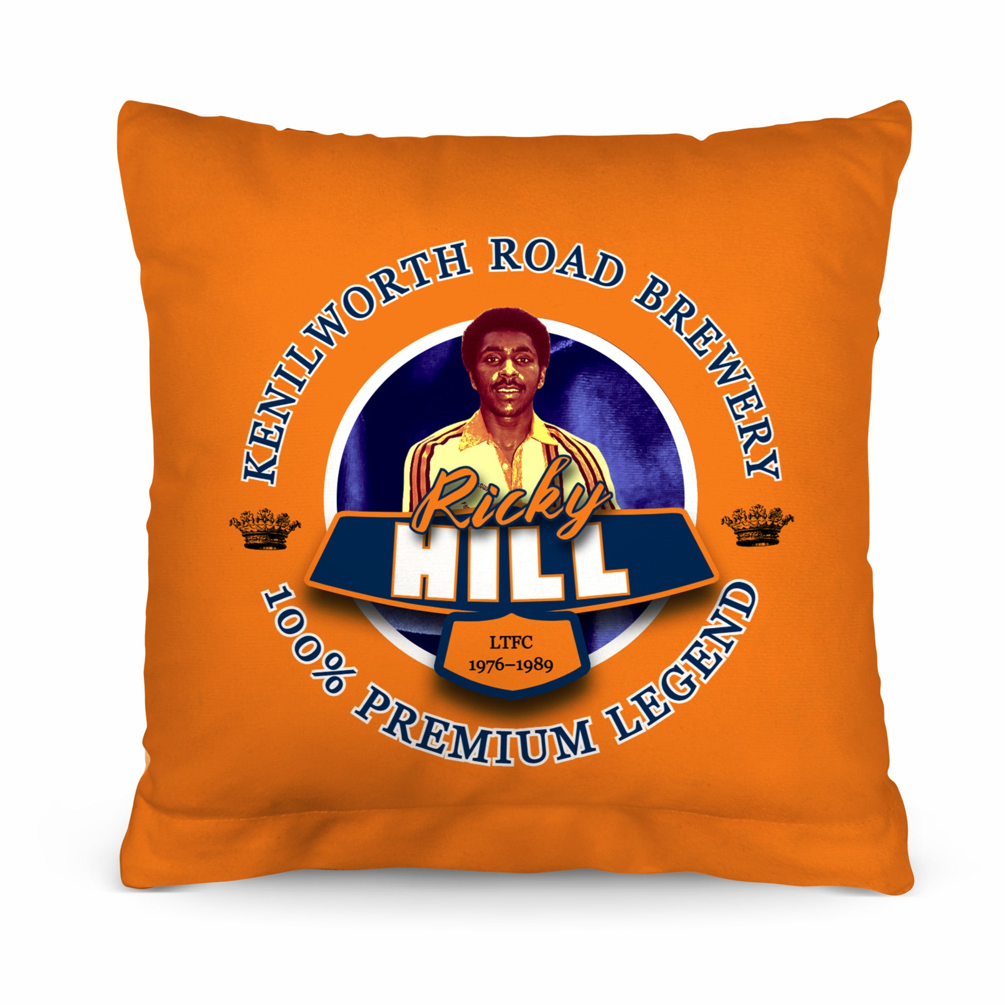 Luton Ricky Hill - Football Legends - Cushion 10"