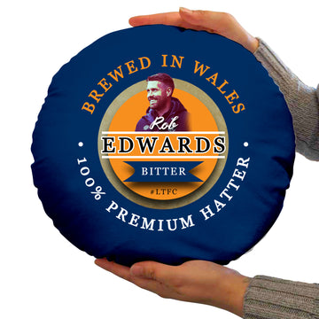 Luton Rob Edwards - Football Legends - Circle Cushion 14