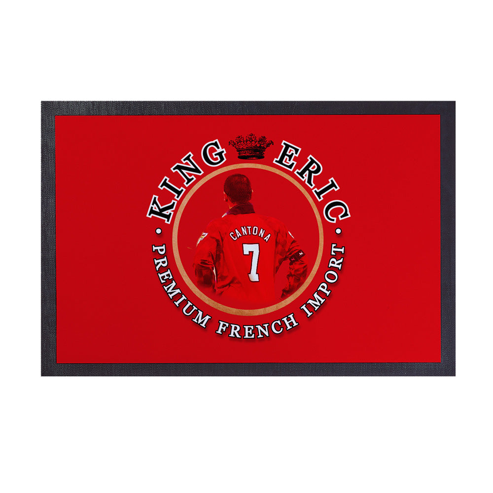 Manchester Red Cantona  - Football Legends - Door Mat -60cm X 40cm