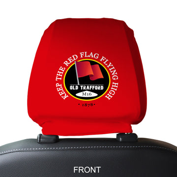 Manchester Red Red Flag - Football Legends - Headrest Cover