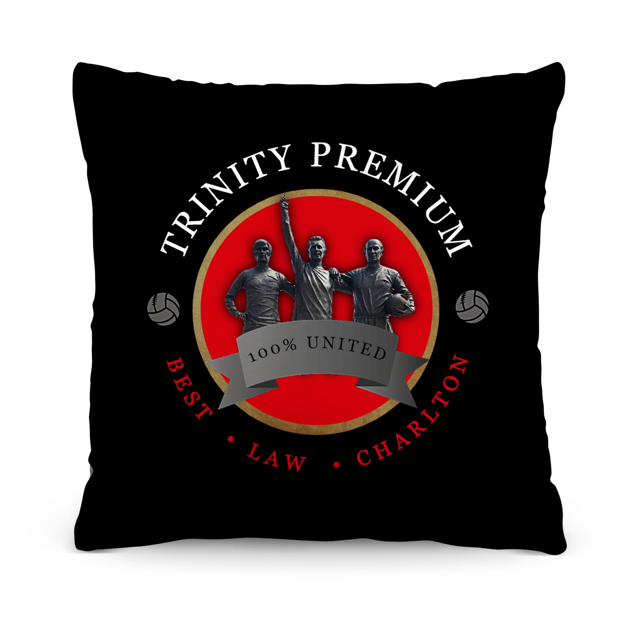 Manchester Red Trinity - Football Legends - Cushion 10"