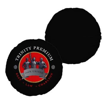 Manchester Red Trinity - Football Legends - Circle Cushion 14