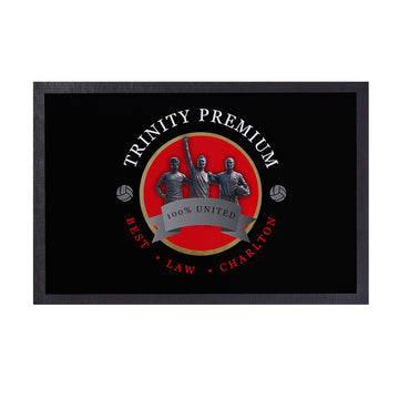 Manchester Red Trinity  - Football Legends - Door Mat -60cm X 40cm