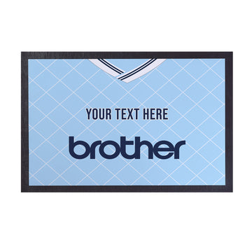 Manchester Blue 1988 Home Shirt - Personalised Retro Door Mat - 60cm x 40cm