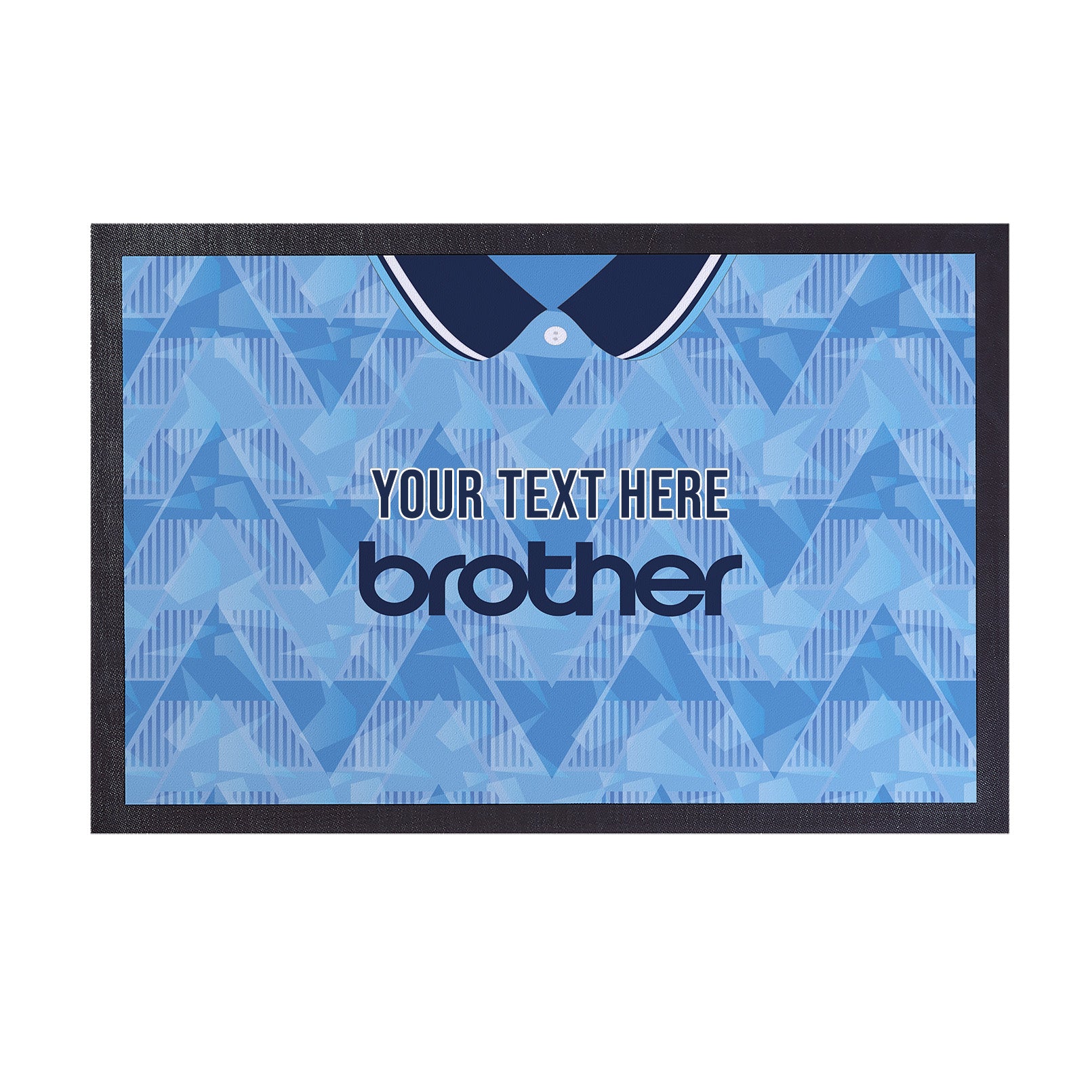 Manchester Blue 1989 Home Shirt - Personalised Retro Door Mat - 60cm x 40cm