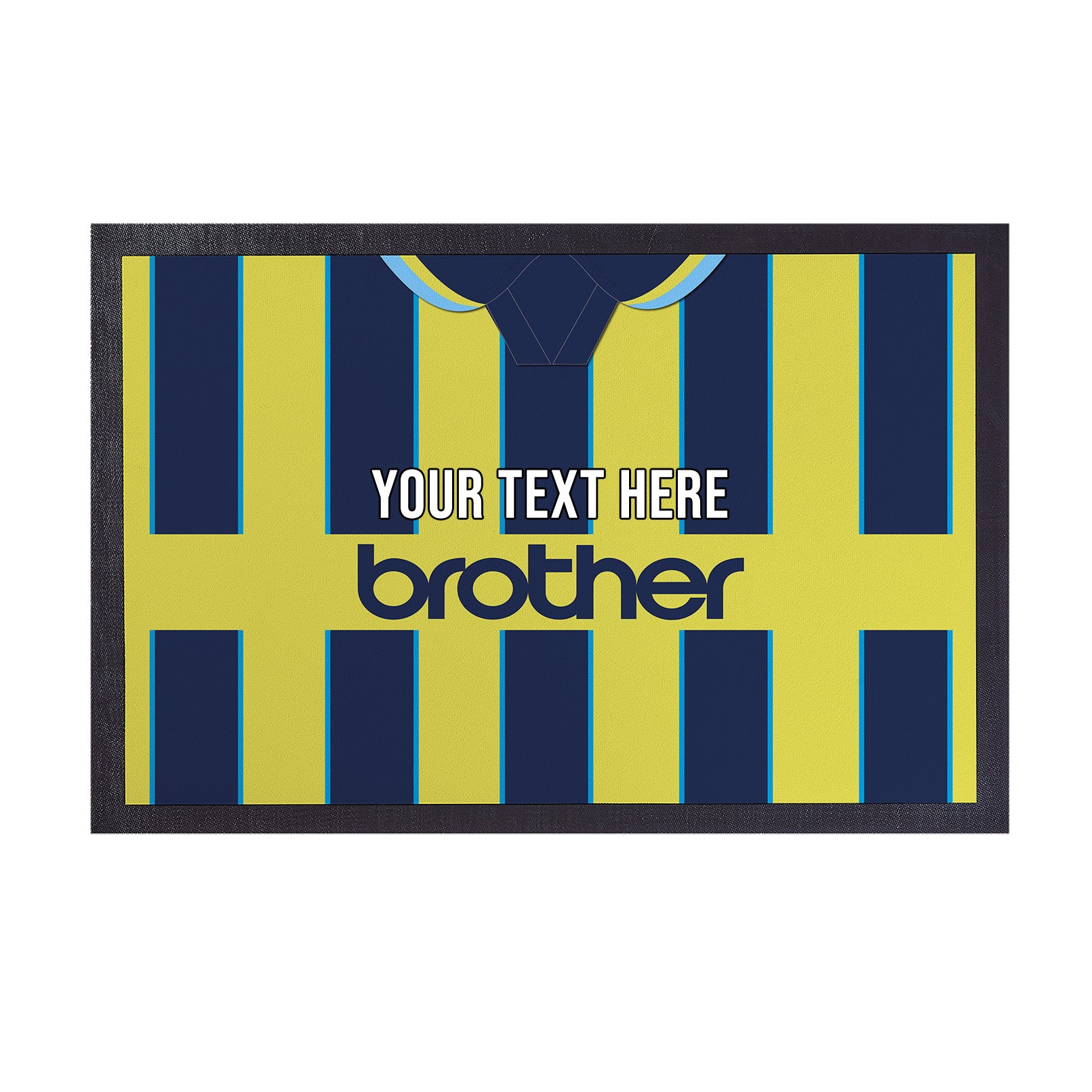 Manchester Blue 1998 Away Shirt - Personalised Retro Door Mat - 60cm x 40cm