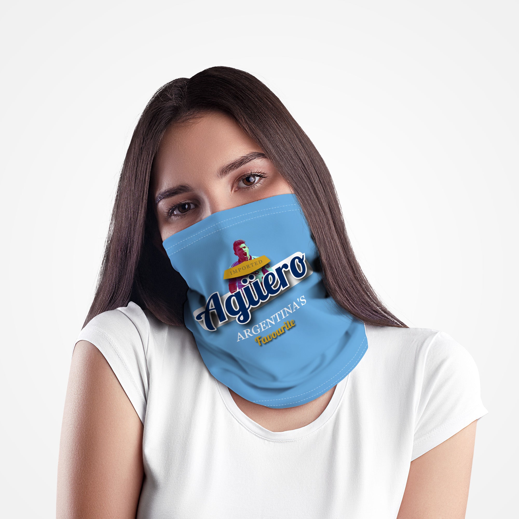 Manchester Blue Aguero - Football Legends - Snood