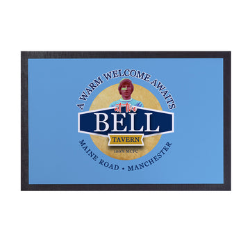Manchester Blue Colin Bell  - Football Legends - Door Mat -60cm X 40cm