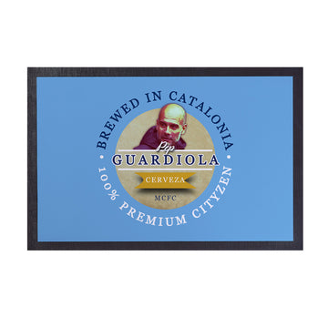 Manchester Blue Guardiola  - Football Legends - Door Mat -60cm X 40cm