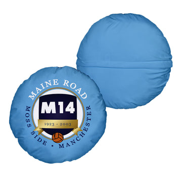 Manchester Blue Maine Road - Football Legends - Circle Cushion 14