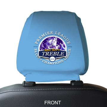 Manchester Blue Treble - Football Legends - Headrest Cover
