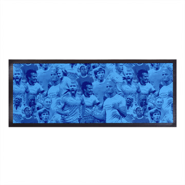 Manchester Blue Montage - Bar Runner