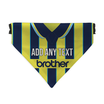 Manchester Blues 1998 Away Retro Shirt - Personalised Pet Bandana - 4 Sizes