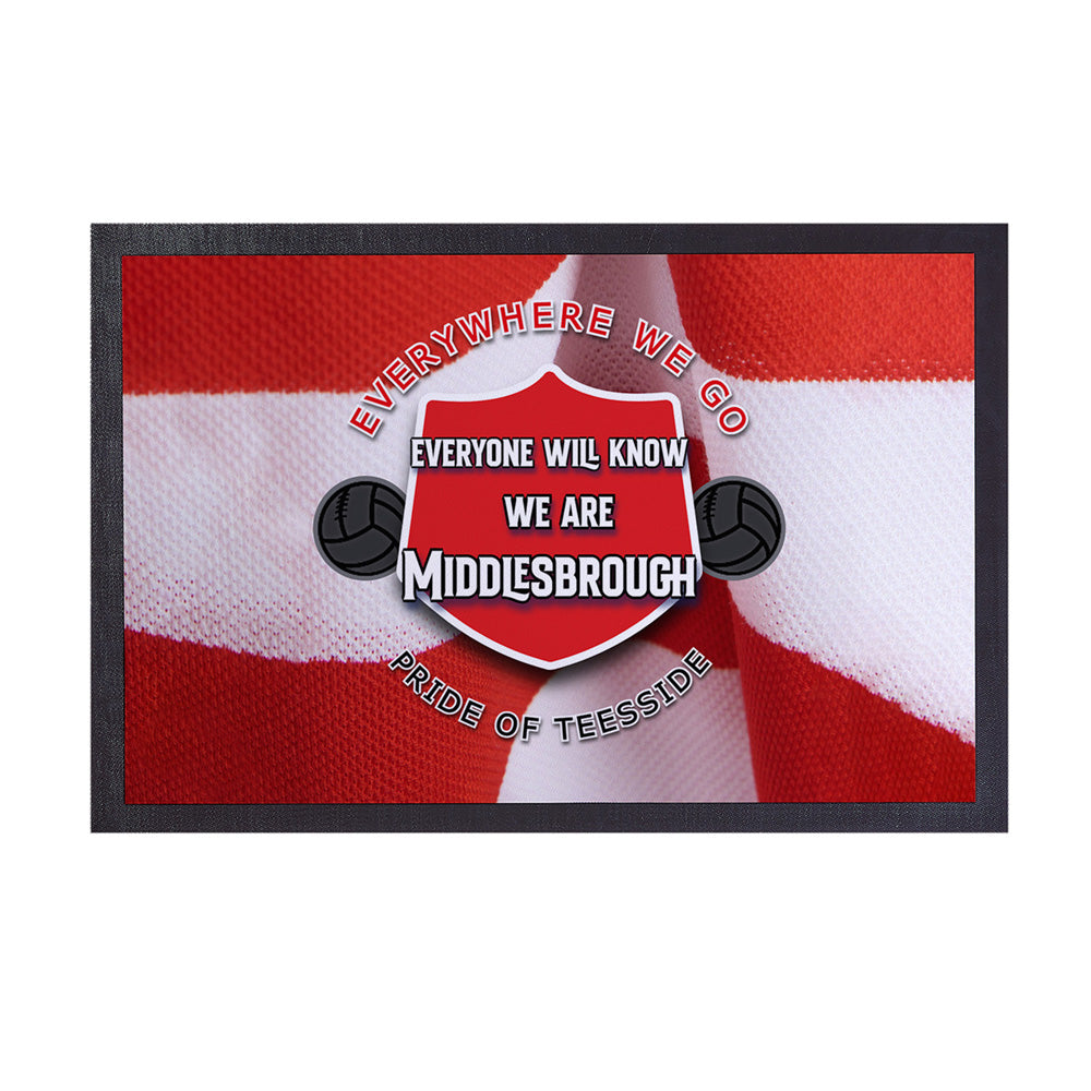 Middlesbrough Everywhere - Football Legends - Door Mat -60cm X 40cm