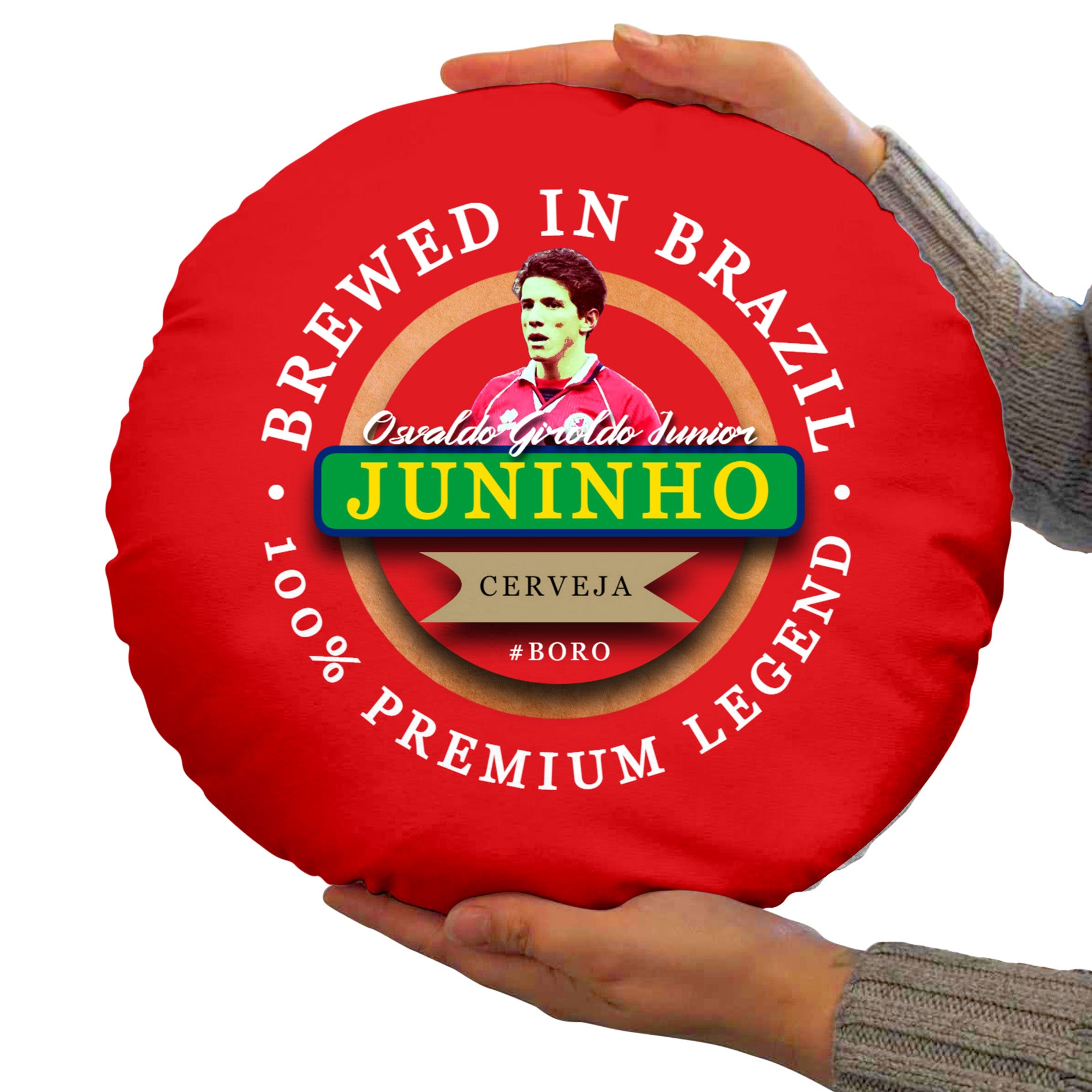 Middlesbrough Juninho - Football Legends - Circle Cushion 14"