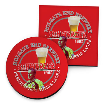 Middlesbrough Schwarzer - Football Coaster - Square Or Circle
