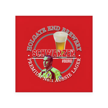 Middlesbrough Schwarzer - Football Coaster - Square Or Circle