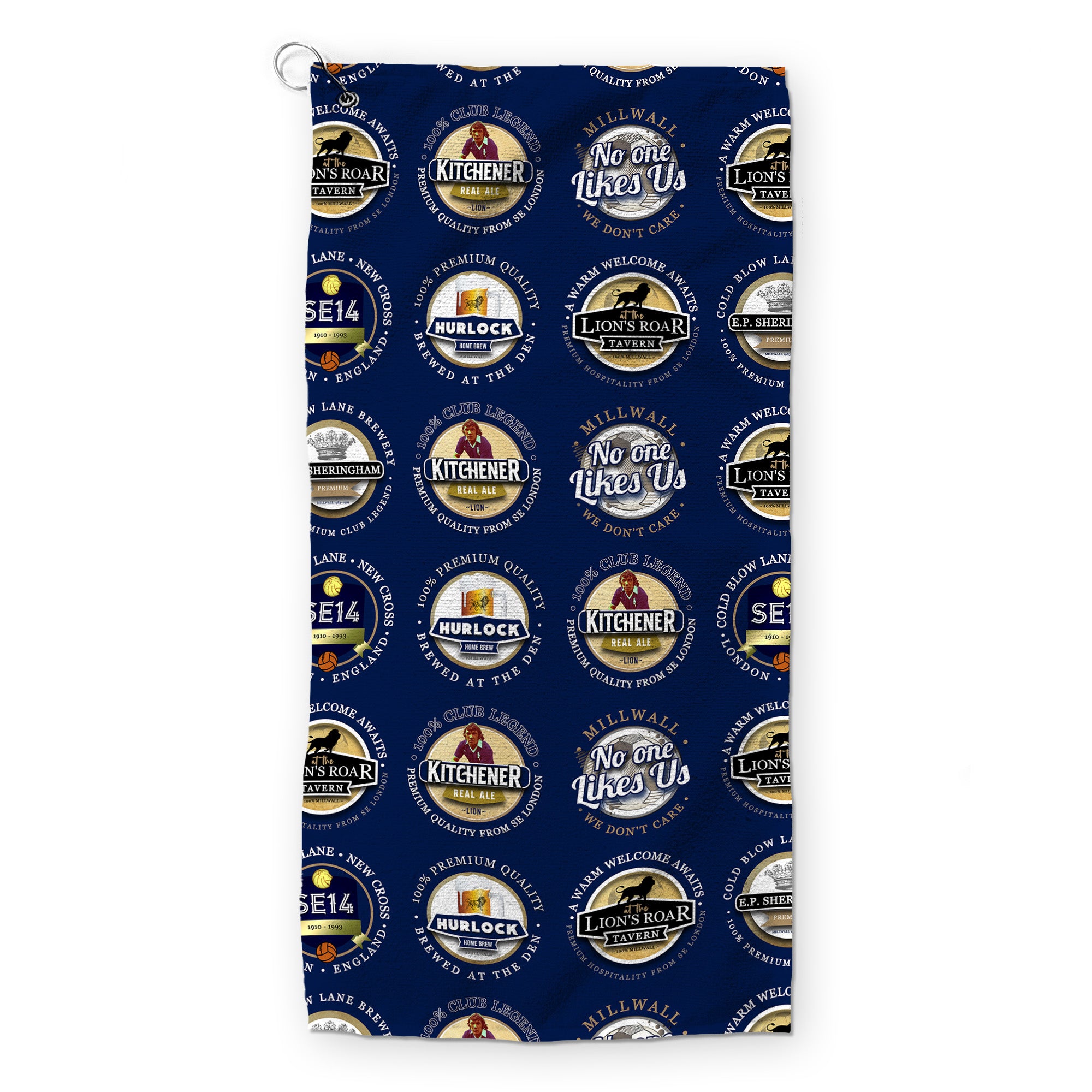 The Lions - Football Legends - Retro Lightweight, Microfibre Golf Towel