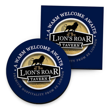 The Lions Lions - Football Coaster - Square Or Circle