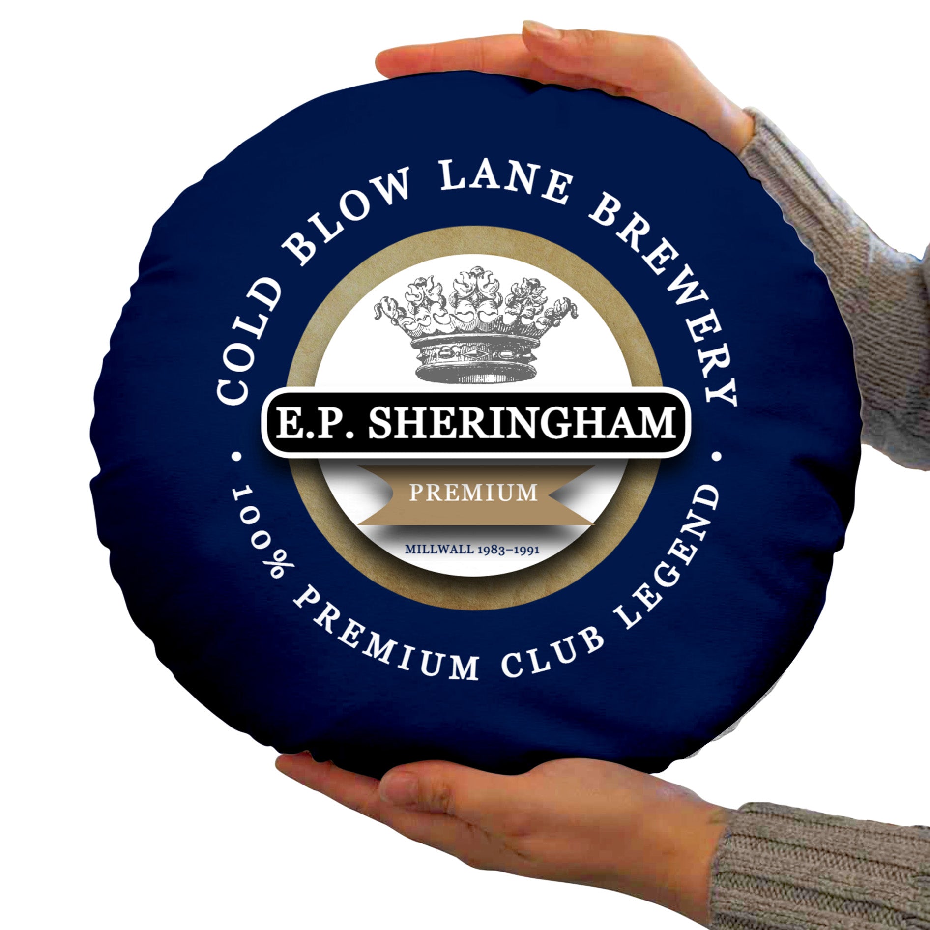 The Lions Sheringham - Football Legends - Circle Cushion 14"