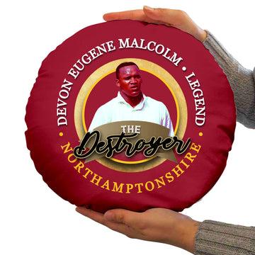 Northamptonshire Cricket Destroyer  - Legend Collection - Circle Cushion 14