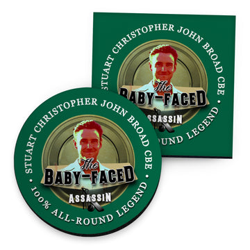 Nottinghamshire Baby Faced  - Cricket Coaster - Circle or Square