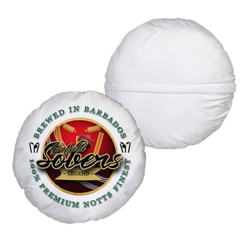 Nottinghamshire Cricket Sobers  - Legend Collection - Circle Cushion 14