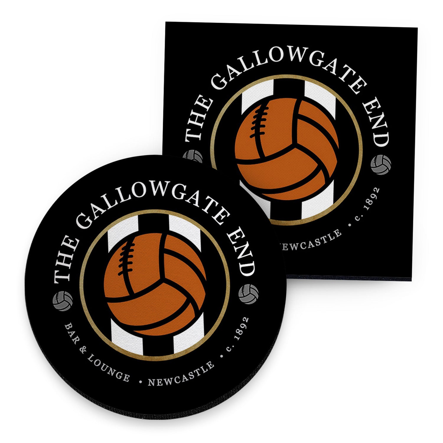 Newcastle Gallowgate - Football Coaster - Square Or Circle