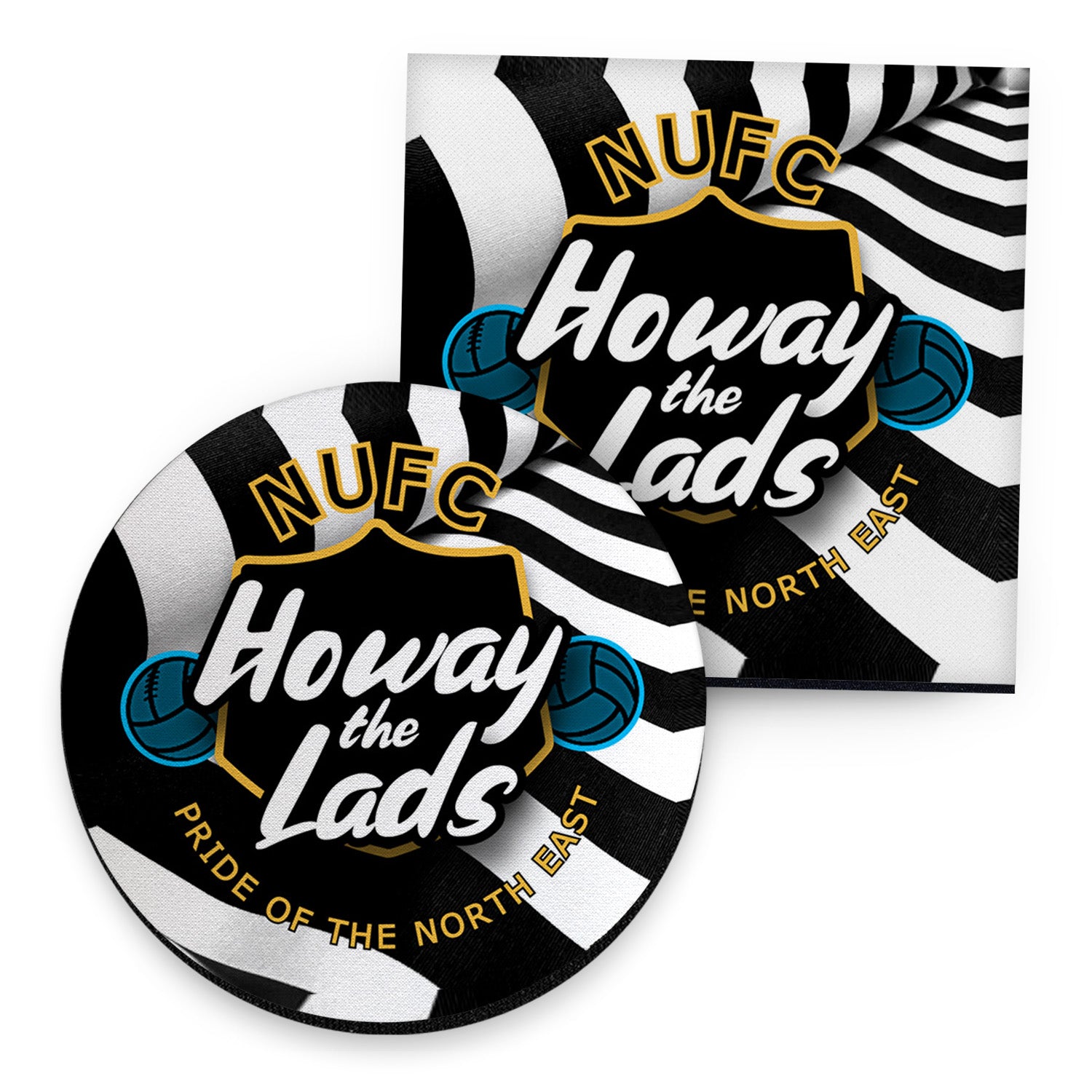 Newcastle Howay - Football Coaster - Square Or Circle