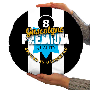 Newcastle Paul Gascoigne - Football Legends - Circle Cushion 14