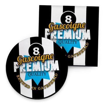 Newcastle Paul Gascoigne - Football Coaster - Square Or Circle