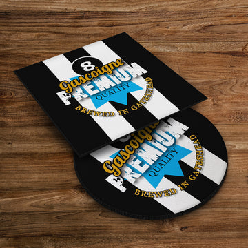 Newcastle Paul Gascoigne - Football Coaster - Square Or Circle