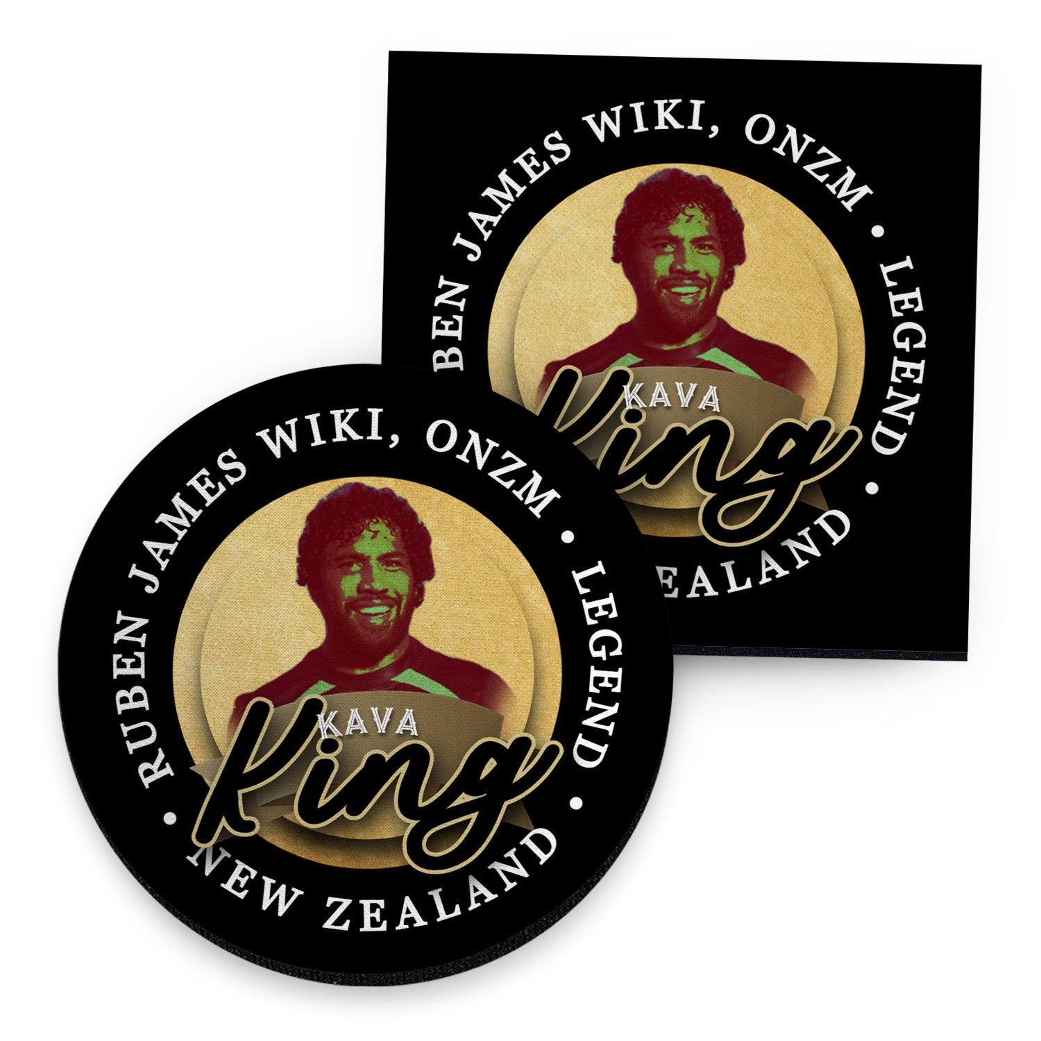 New Zealand Rugby League  King - Coaster - Circle or Square