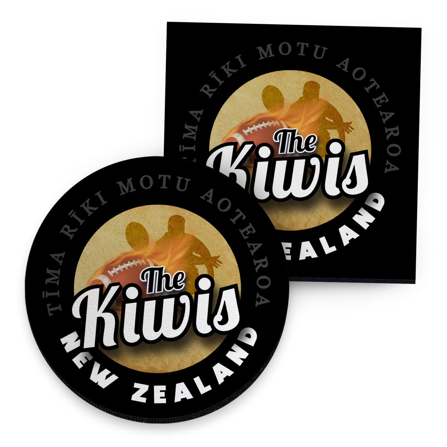 New Zealand Rugby League  Kiwis - Coaster - Circle or Square