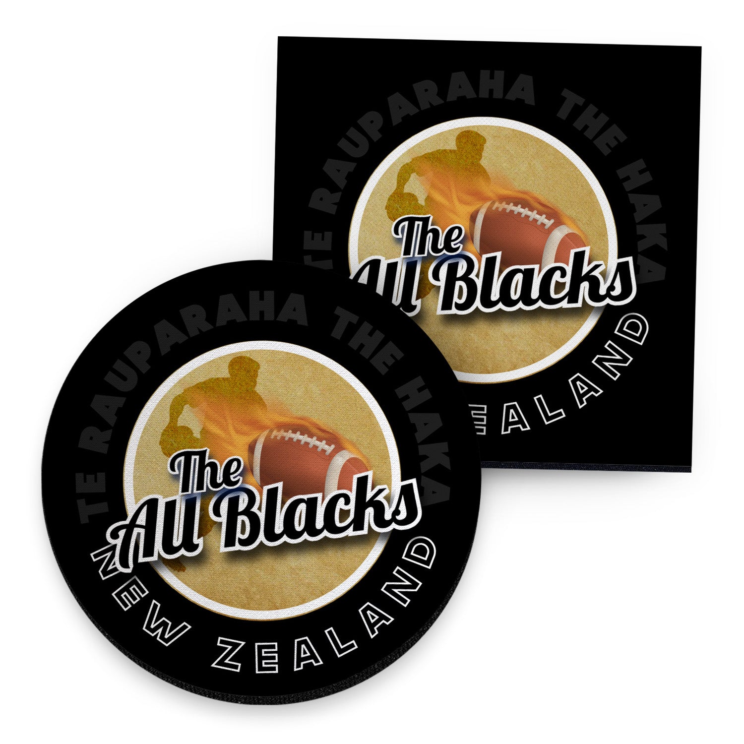 New Zealand Rugby Union All Blacks - Coaster - Circle or Square