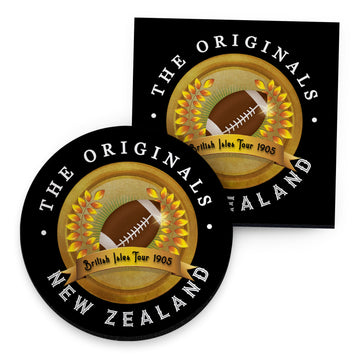 New Zealand Rugby Union Originals - Coaster - Circle or Square